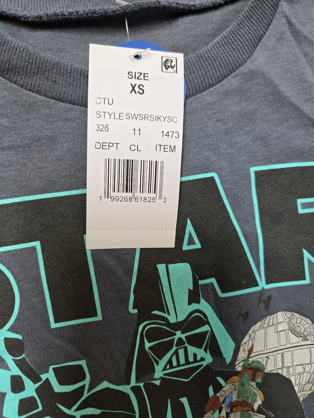 Kids Star Wars Graphic Tee XS Dark Gray NWT